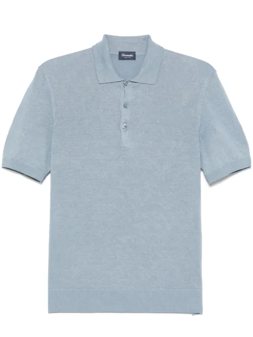 Drumohr polo en maille - Bleu - Drumohr - Modalova