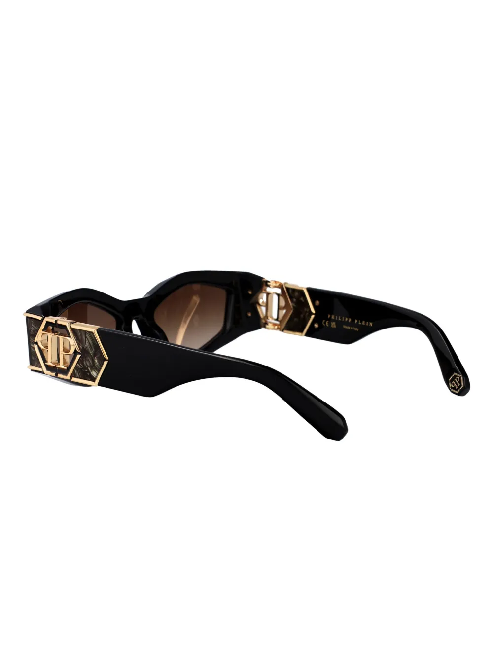 Philipp Plein Eyewear Zonnebril met cat-eye montuur Zwart
