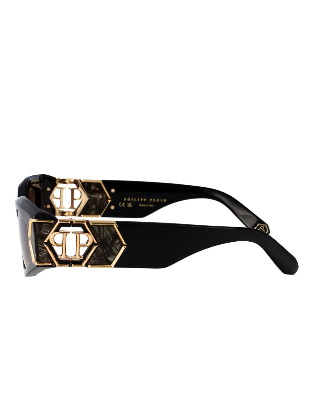 Philipp Plein Eyewear Zonnebril met cat-eye montuur Zwart