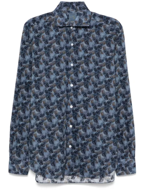 Barba leaf-print shirt