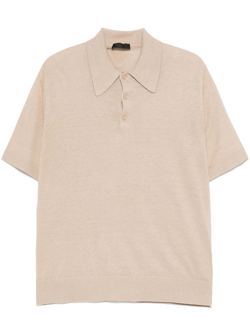 Prada Fein gestricktes Poloshirt | Nude | Image 1