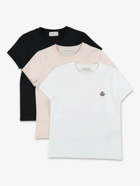 Moncler Enfant logo-patch T-shirt