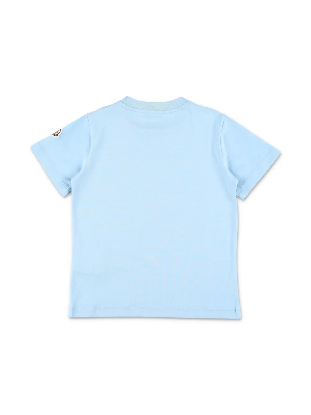 Moncler Enfant Pixel Logo-print cotton T-shirt - Blauw