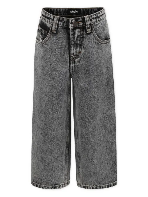Molo Calça jeans com patch de logo