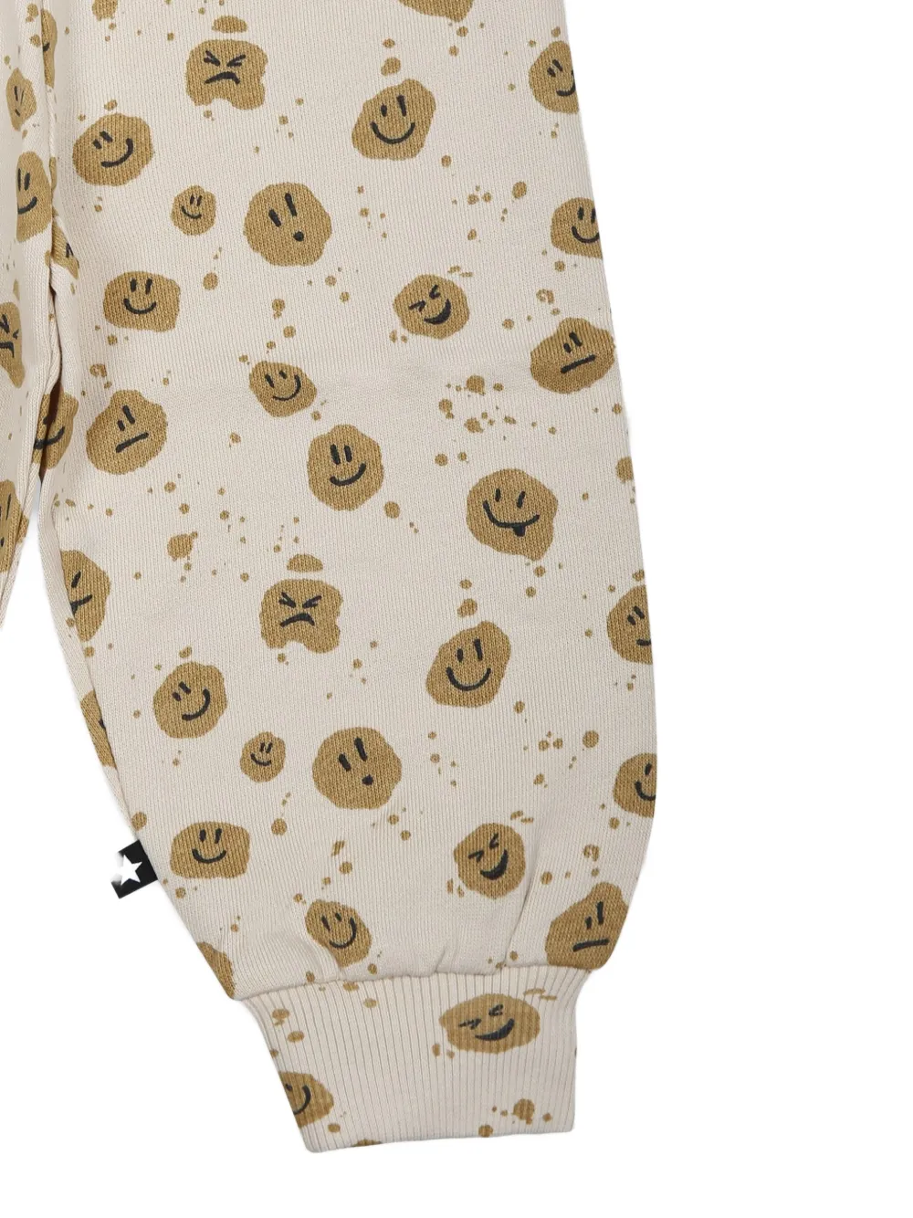 Molo Mood Dots-printed Trousers In Neutrals