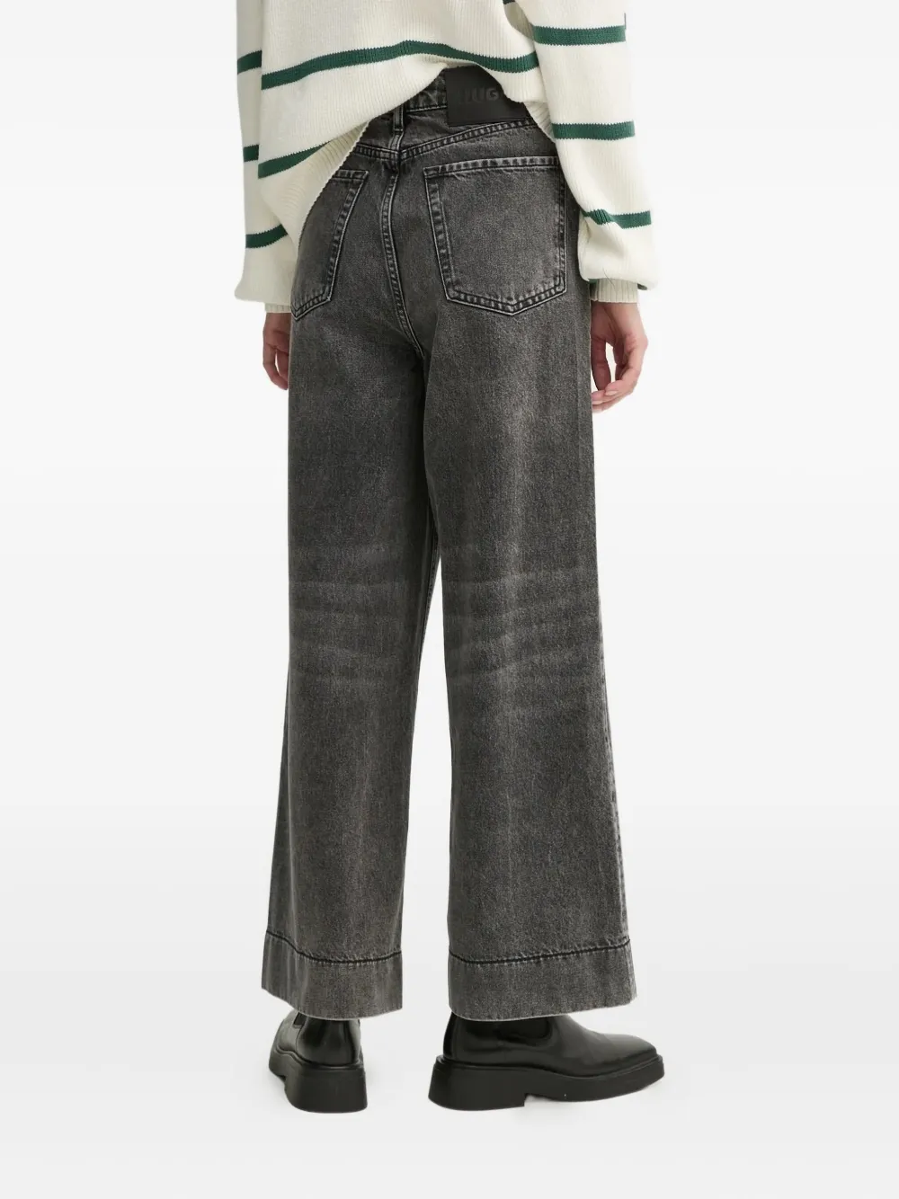 HUGO Jeans met wijde pijpen - Grijs