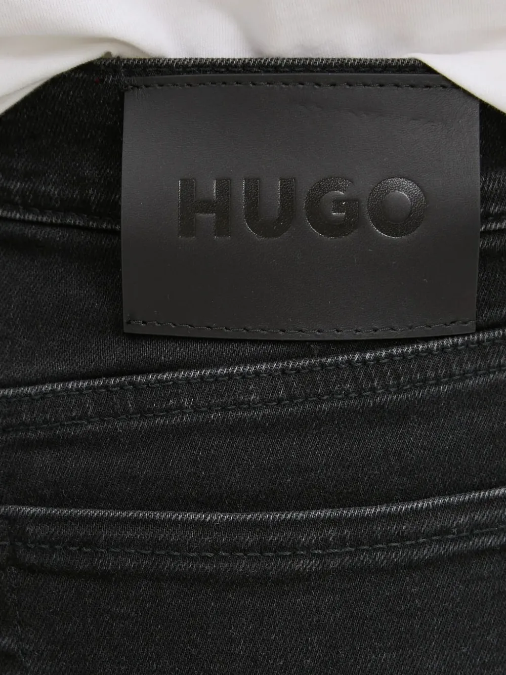HUGO Jeans van katoenblend Zwart