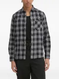 HUGO checked chest-pocket shirt - Black