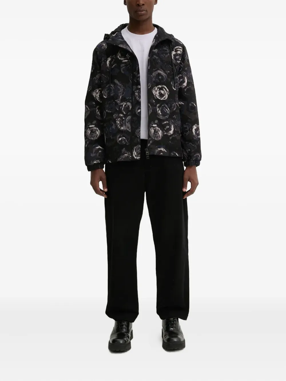 HUGO floral-print hooded jacket | Hooded Jackets | Image 2