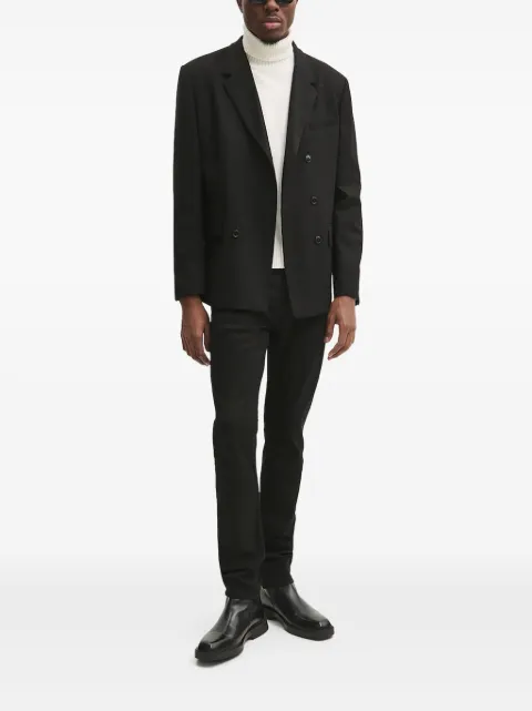HUGO logo-patch slim-fit jeans
