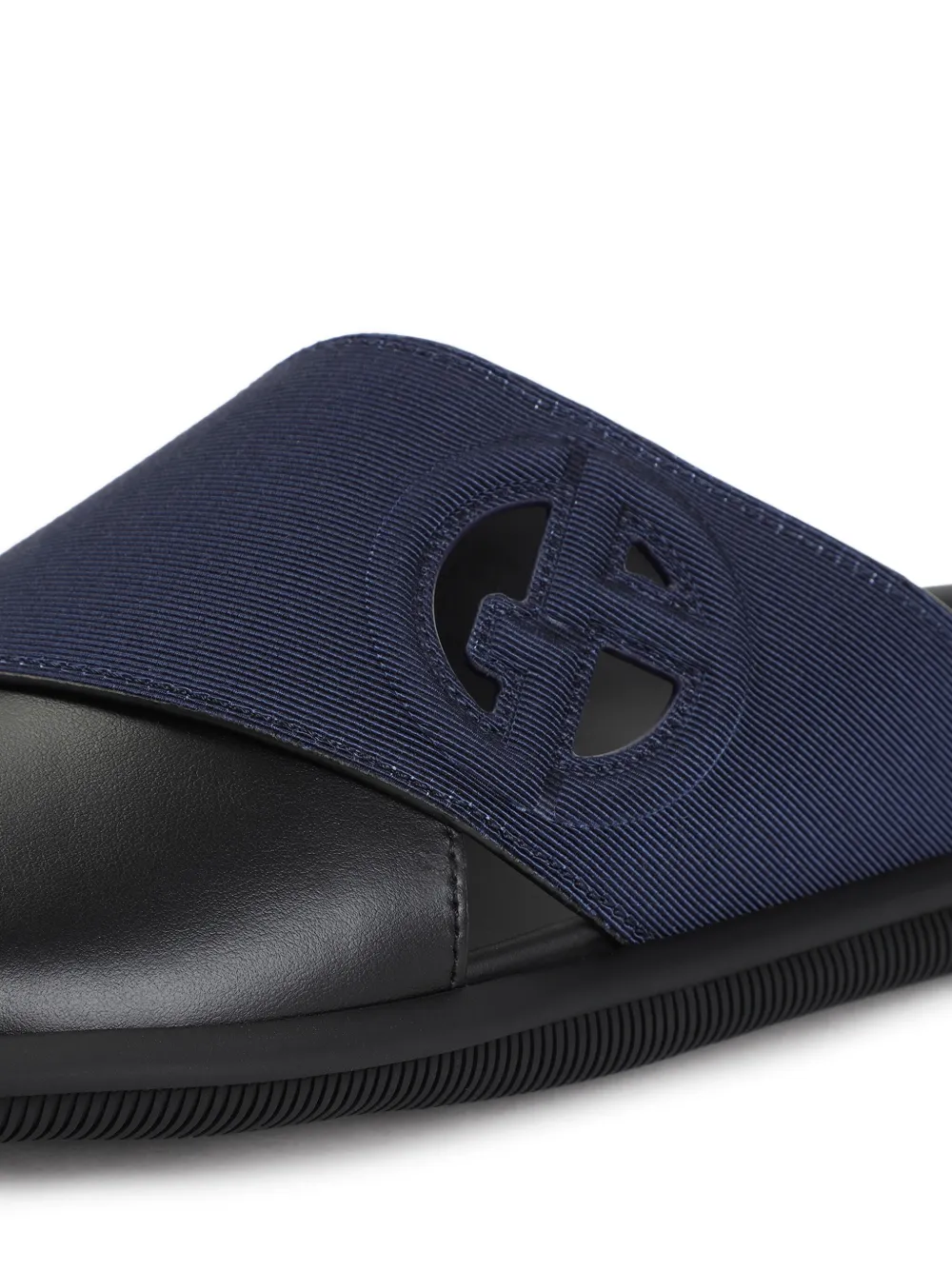 Giorgio Armani crossover slides Blue