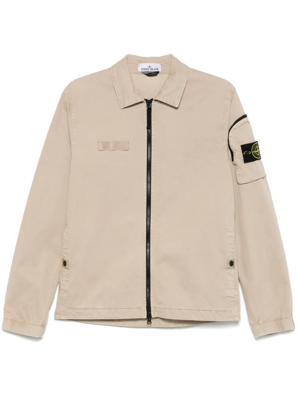 Stone Island Overhemd met Compass-logopatch Beige