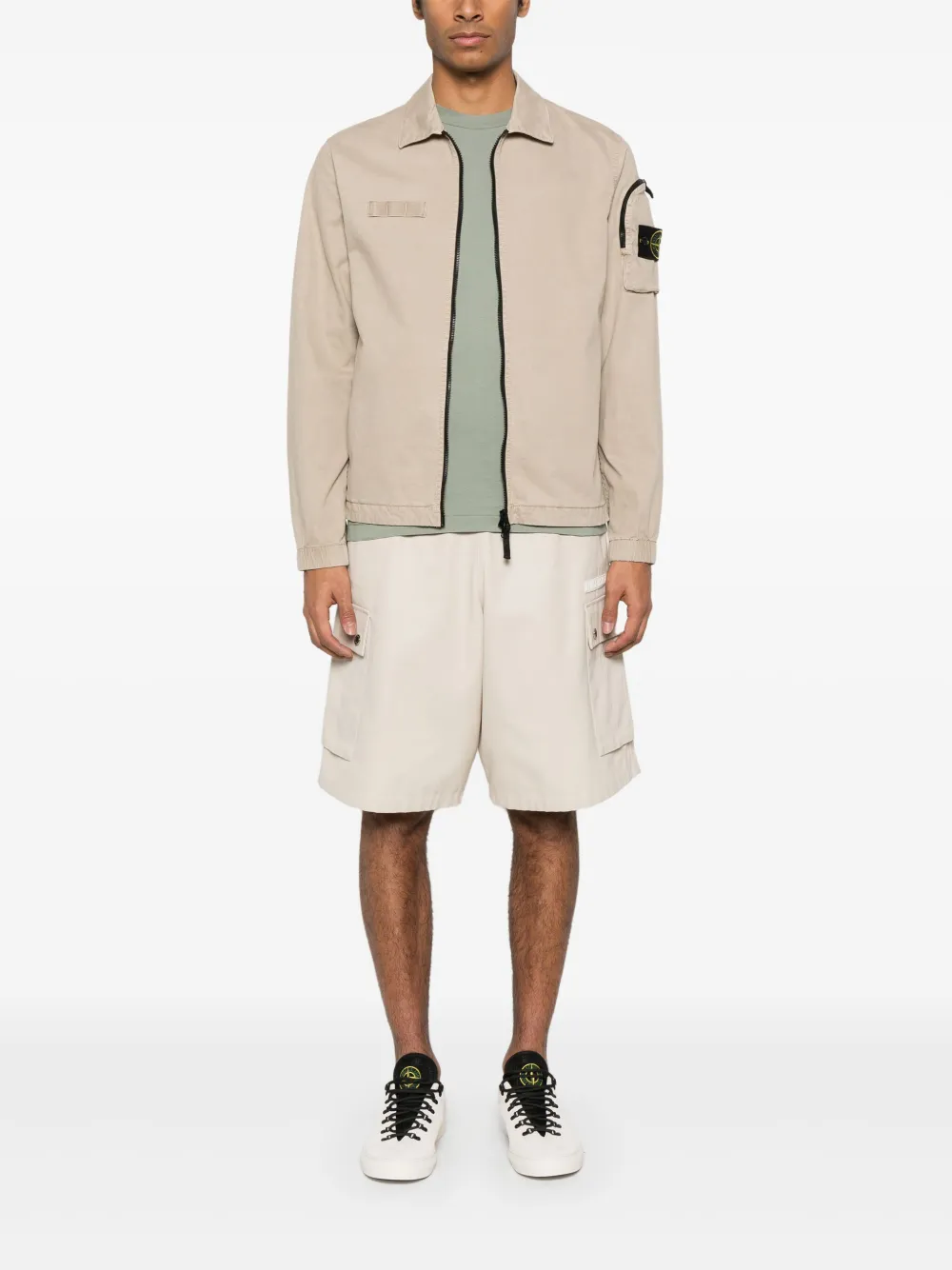 Stone Island Compass-badge shirt - Beige