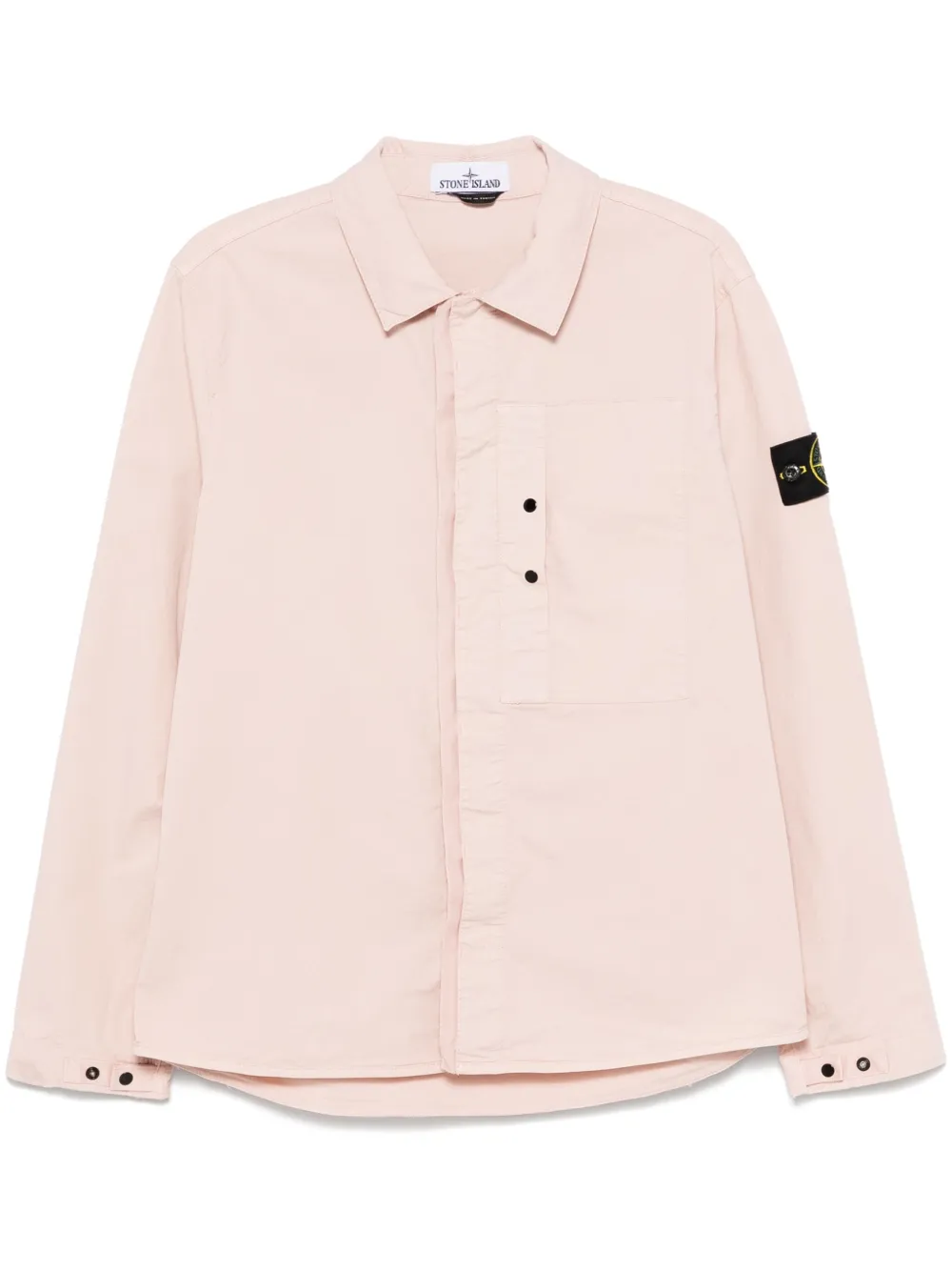 Stone Island Shirtjack met Compass-logopatch Roze