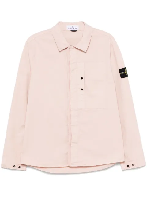 Stone Island sobrecamisa con distintivo Compass