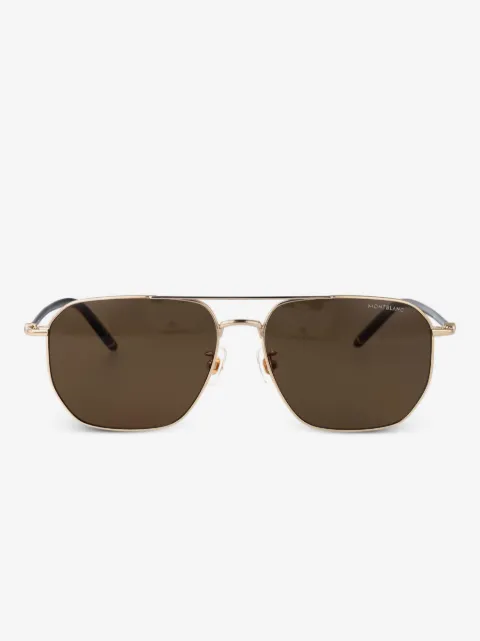 Montblanc MB0367SA pilot-frame sunglasses