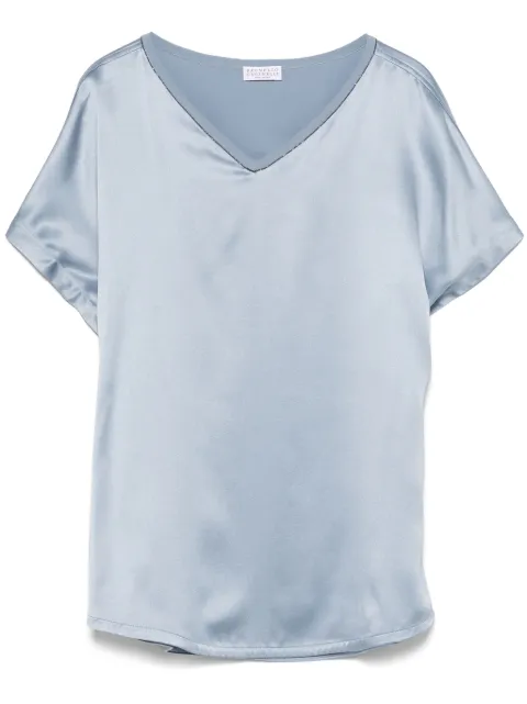 Brunello Cucinelli satin blouse 