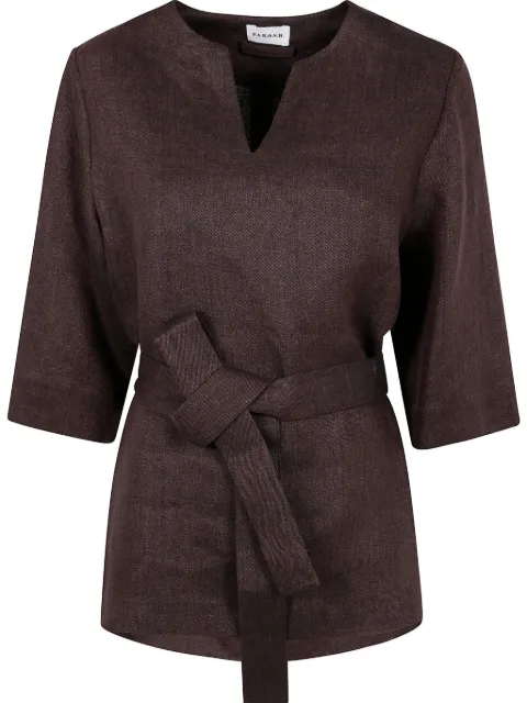 P.A.R.O.S.H. belted blouse 