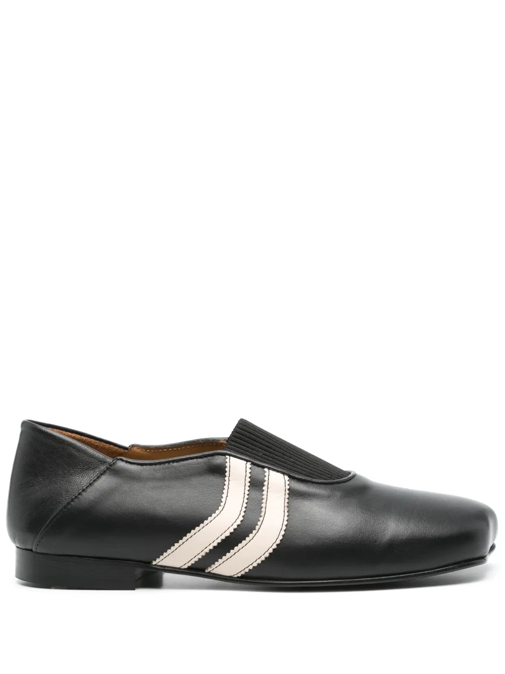 . stripe-detail loafers