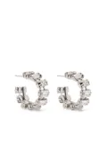 Forte Forte crystal-embellished hoop earrings - Silver