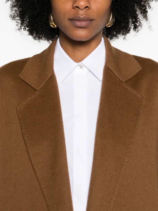 【MAX MARA】GITANO キャメルド ラップ ケープ コート Max Mara Gitano コート | ブラウン | FARFETCH JP