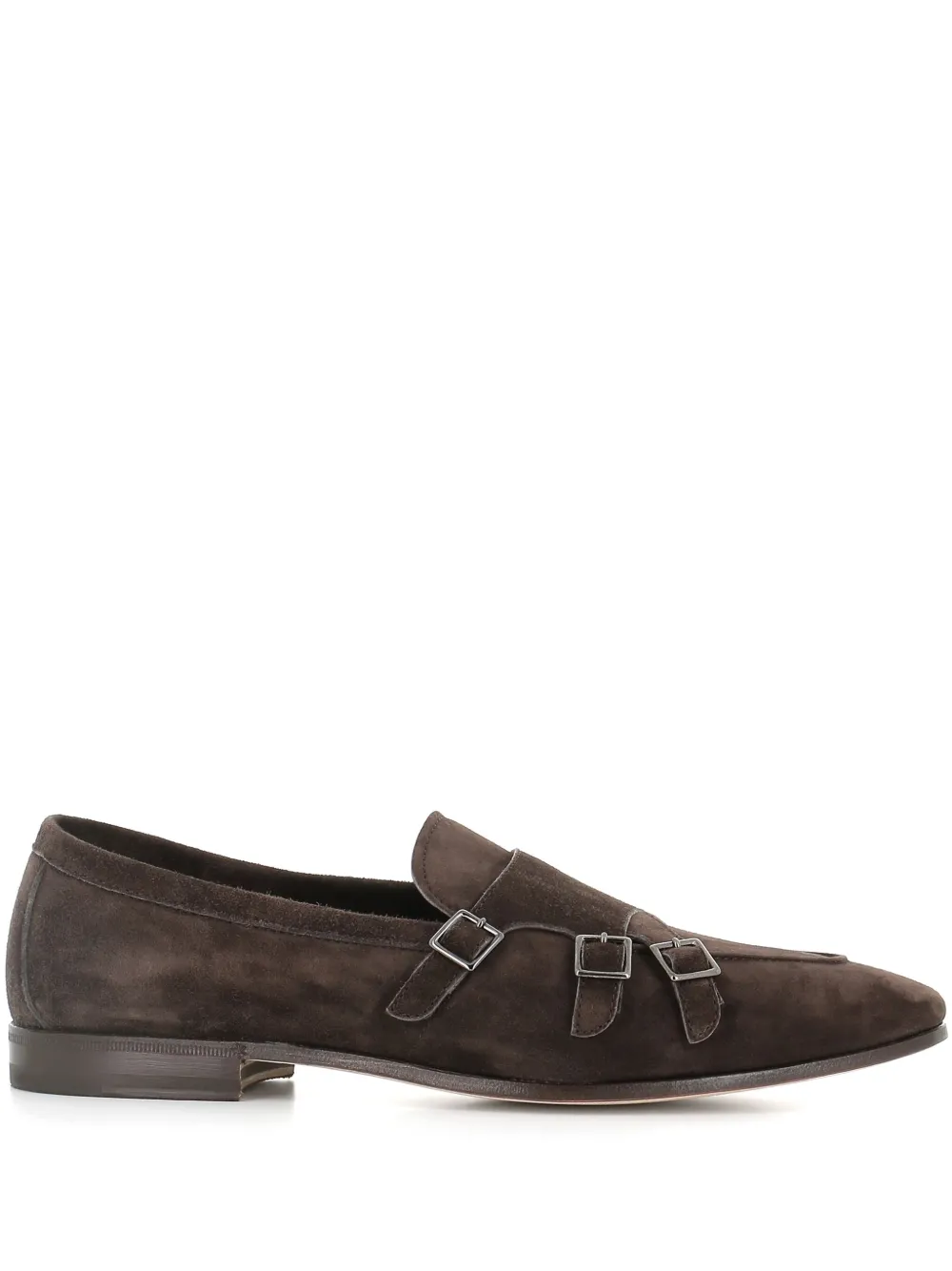 Henderson Baracco suede Monk shoes Brown