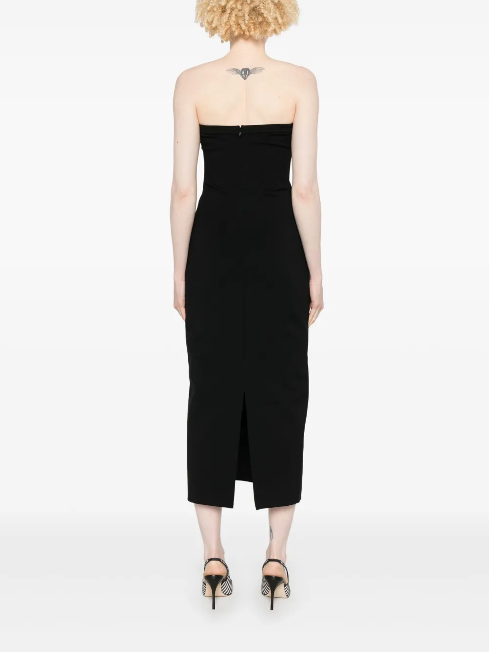 STAUD Beekman midi-jurk Zwart