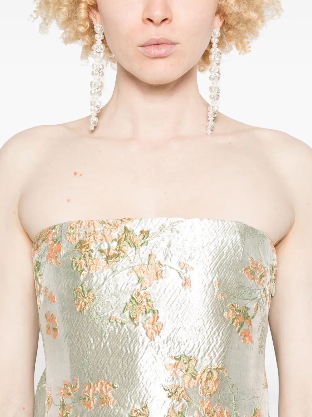 STAUD Kennedy midi-jurk Groen