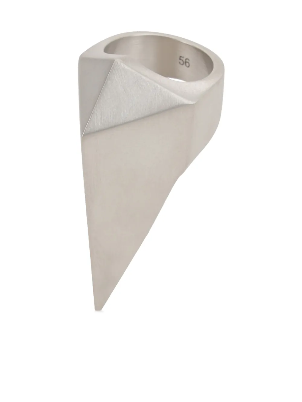 Rick Owens bague Pyramid - Argent