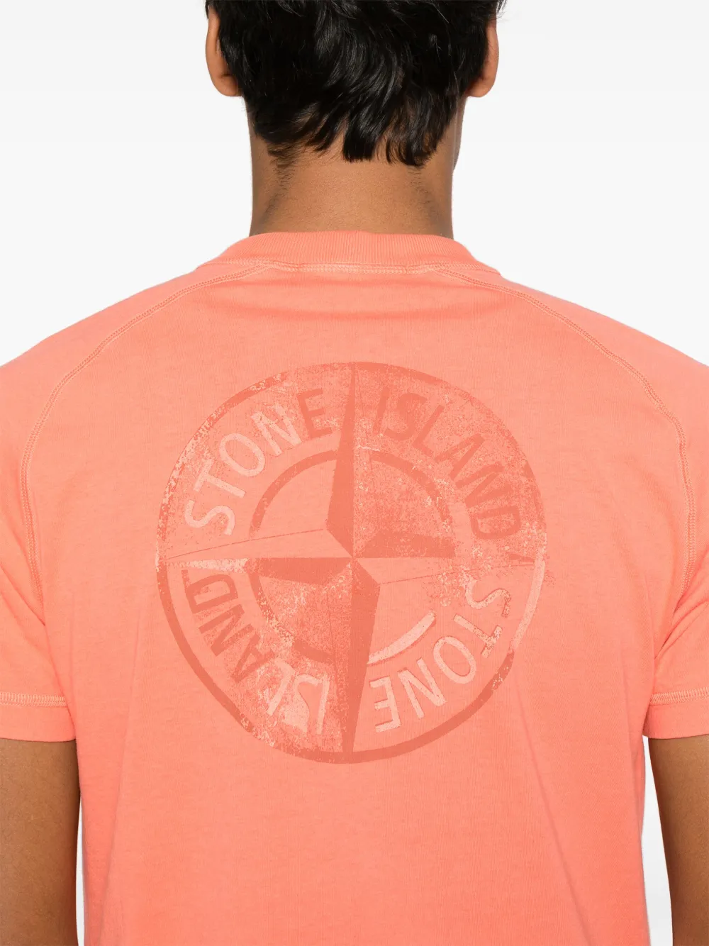 Stone Island Jersey T-shirt Oranje