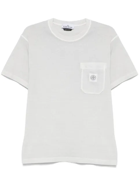 Stone Island playera con efecto Fissato