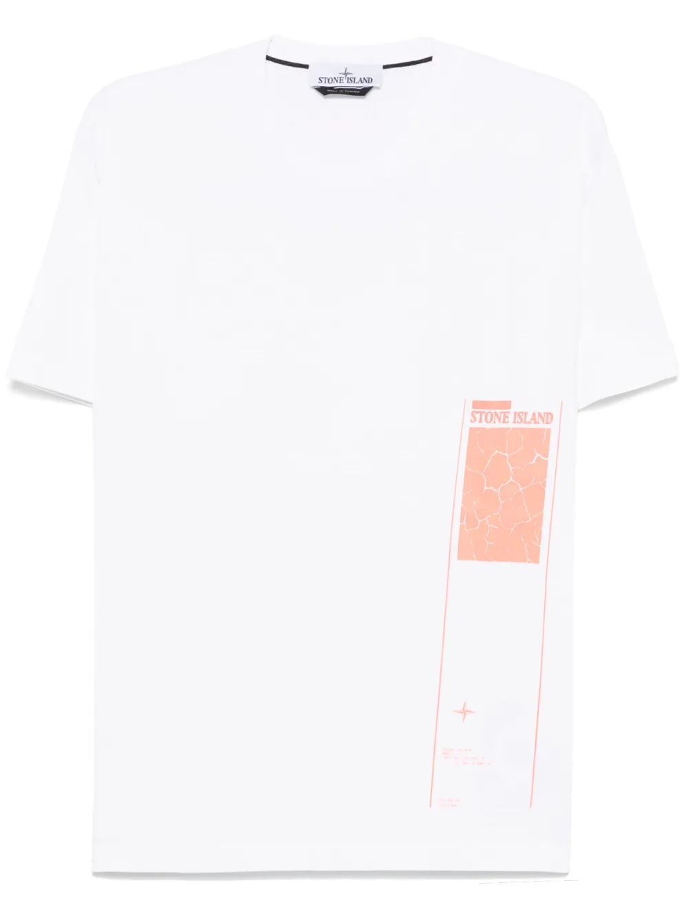 Stone Island T-shirt met logo-applicatie Wit