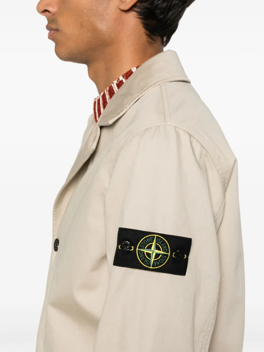 Stone Island Raso Gommato 3L jack Beige