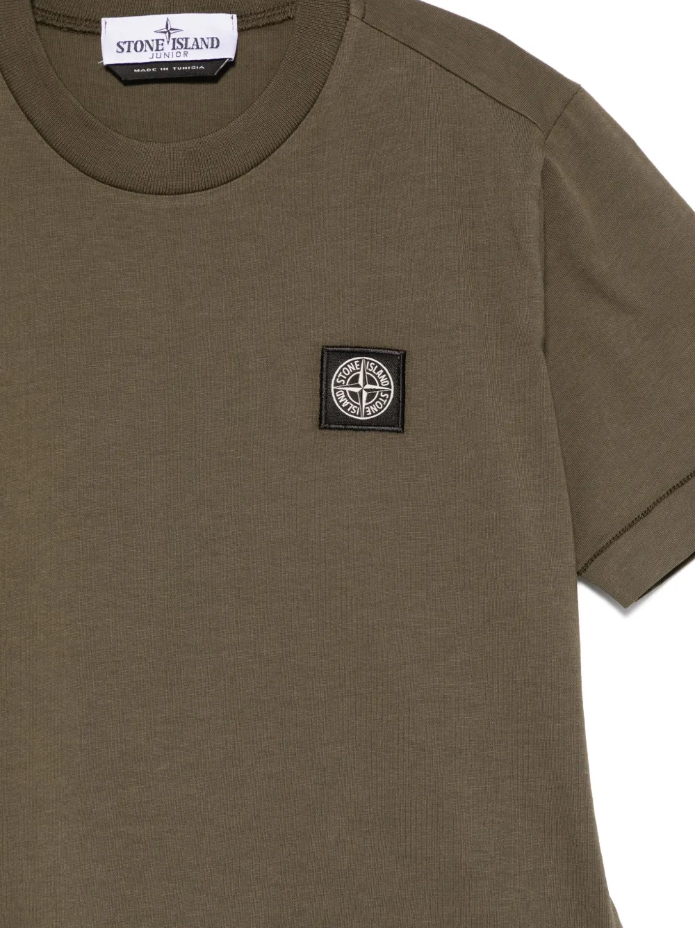 Stone Island Junior Lichtgewicht jersey T-shirt Groen