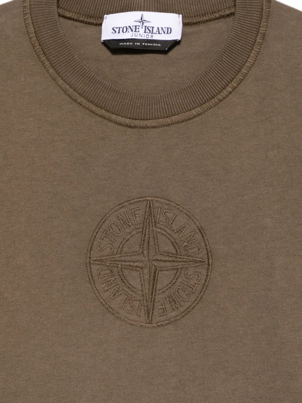 Stone Island Junior Lichtgewicht jersey T-shirt Groen