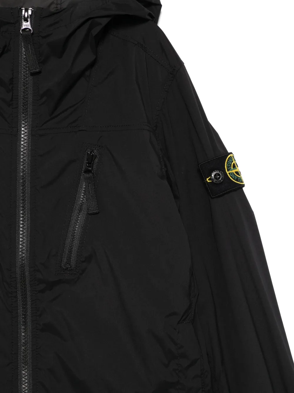 Stone Island Junior Lichtgewicht jack Zwart