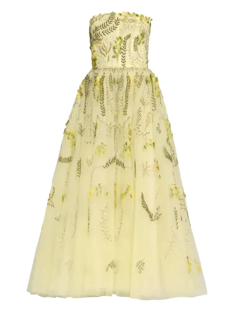 Monique Lhuillier فستان بدون أكمام