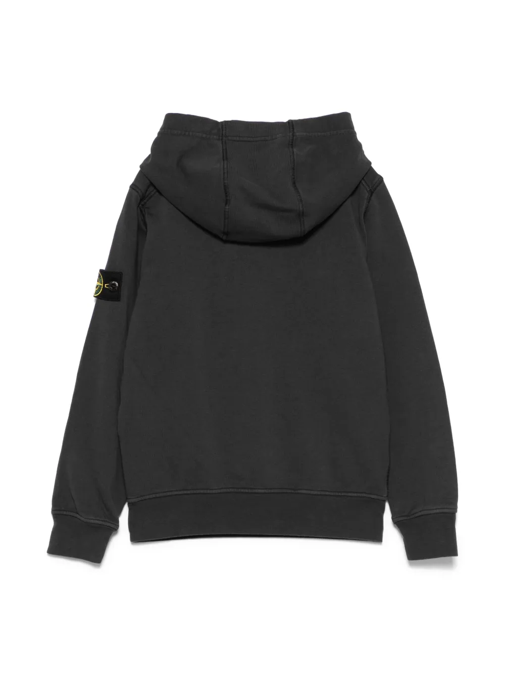 Stone Island Junior Hoodie met jersey textuur - Grijs