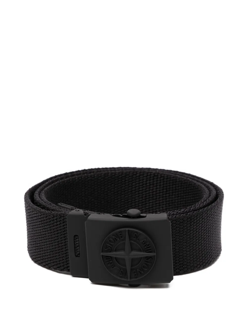 Stone Island Junior Compass-embossed belt | Black | Image 1