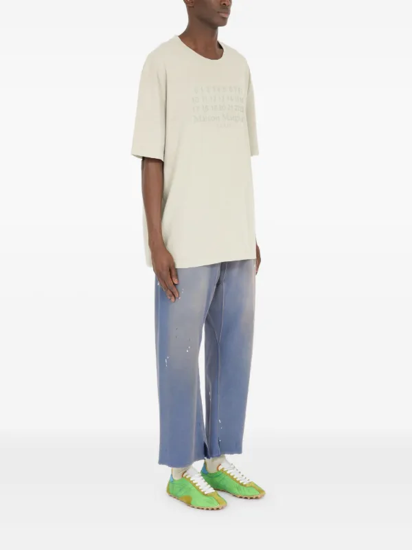 Maison Margiela logo-print T-shirt | Neutrals | FARFETCH RO