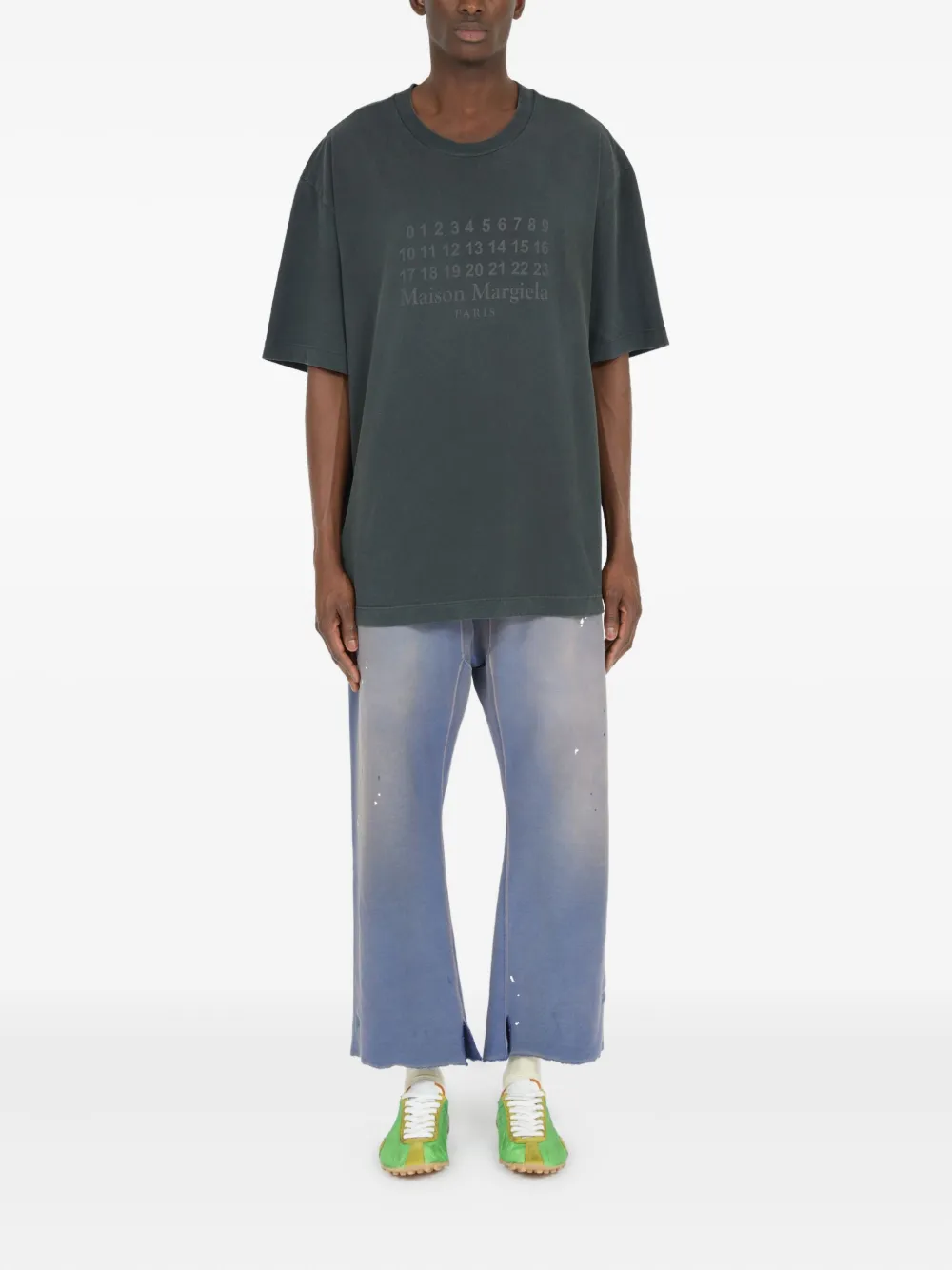 Maison Margiela logo-print T-shirt - Grijs