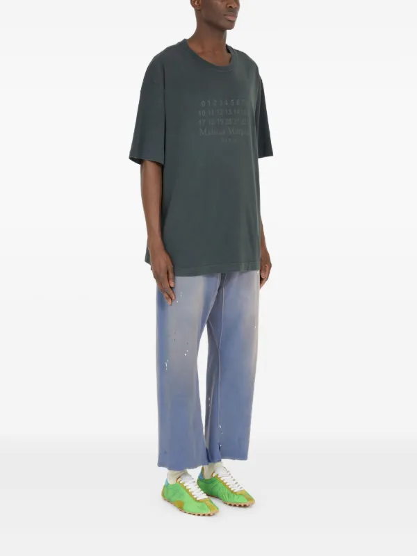Maison Margiela logo-print T-shirt | Grey | FARFETCH Maison Margiela logo-print T-shirt | Grey | FARFETCH