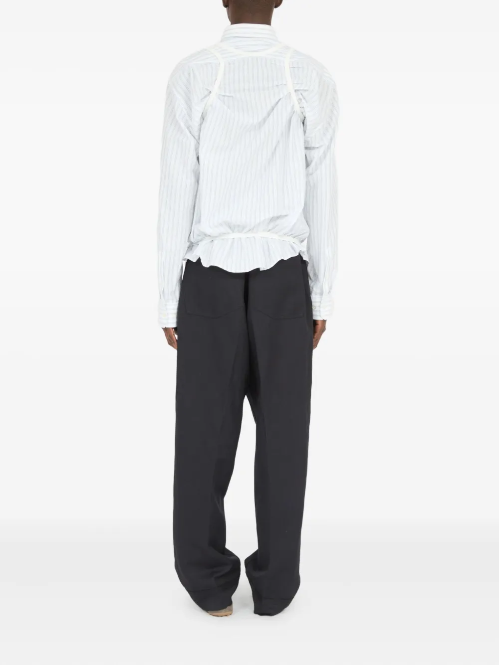 Maison Margiela Stripe Tank overhemd Wit