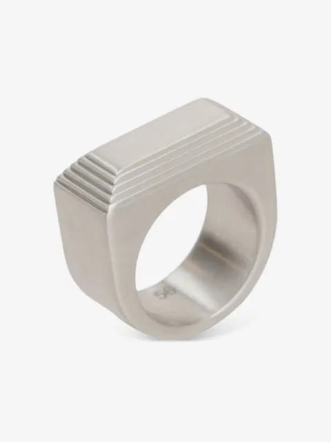 Rick Owens etched beveled ring