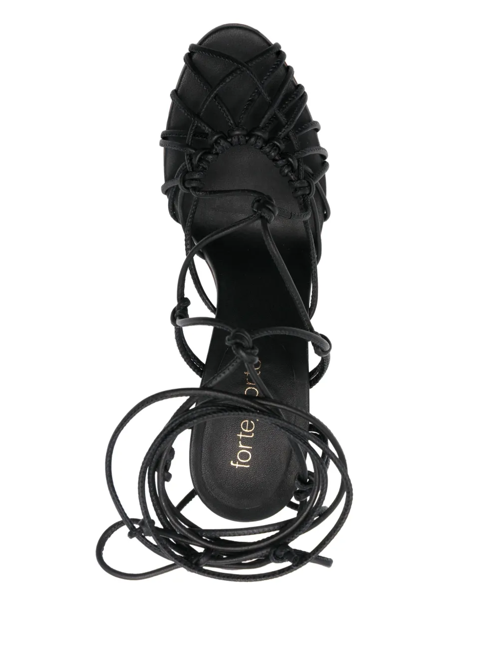 Forte 95 mm sandalen met veters Zwart