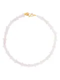 Forte Forte gemstone-flowers necklace - Pink