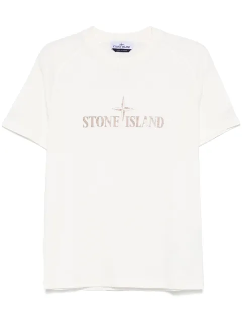 Stone Island playera con logo estampado