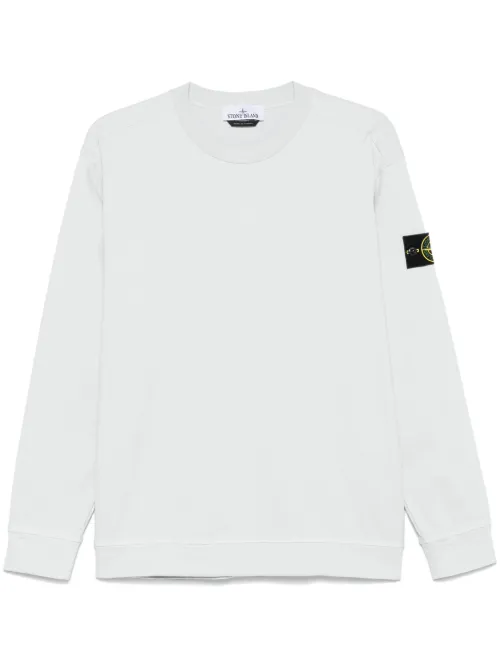 Stone Island sweat en jersey - Bleu - Stone Island - Modalova