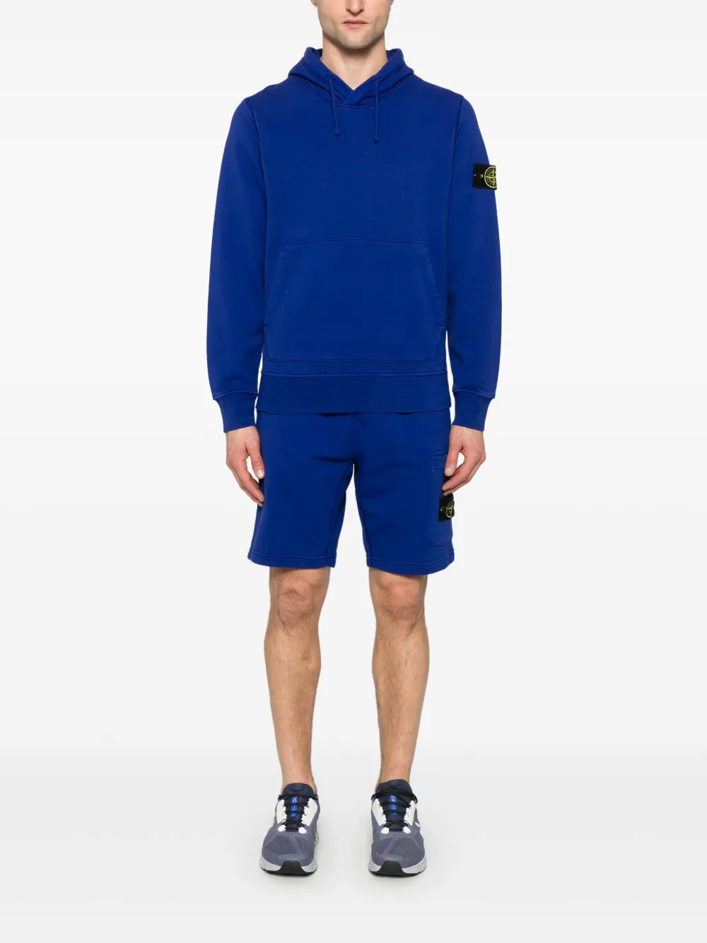 Stone Island Trainingsshorts met Compass-logopatch - Blauw