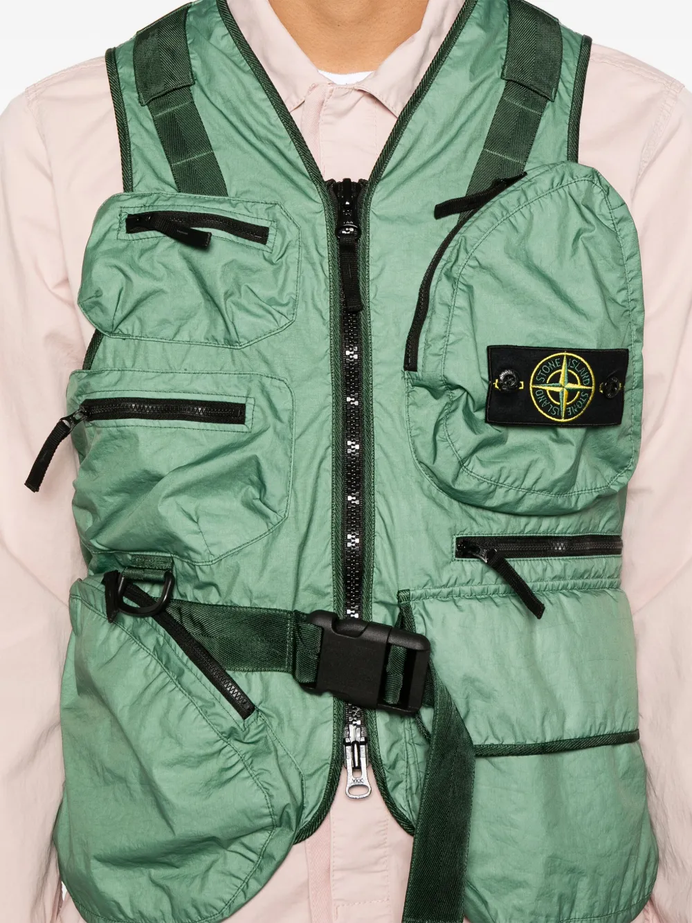 Shop Stone Island Membrana 3l Tc Gilet In Green